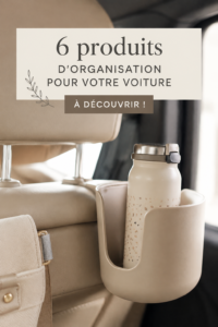 Une voiture bien organisée avec des accessoires de rangement pratiques et esthétiques.