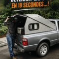 Tonneau de camion sécurisé, idéal pour protéger les chargements professionnels.