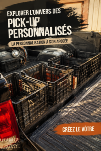 Pick-up personnalisé avec un design moderne et fonctionnel