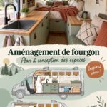 Aménagement intérieur d'un fourgon avec un espace de vie confortable