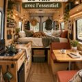 Aménagement intérieur d'un van fonctionnel et esthétique
