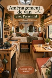 Aménagement intérieur d'un van fonctionnel et esthétique