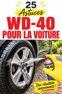 Flotte de véhicules professionnels devant un garage avec bouteilles de WD-40
