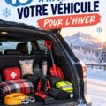 Véhicule préparé avec des équipements d'hiver essentiels