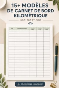 Modèles de journaux de kilométrage pour la gestion de flotte professionnelle.