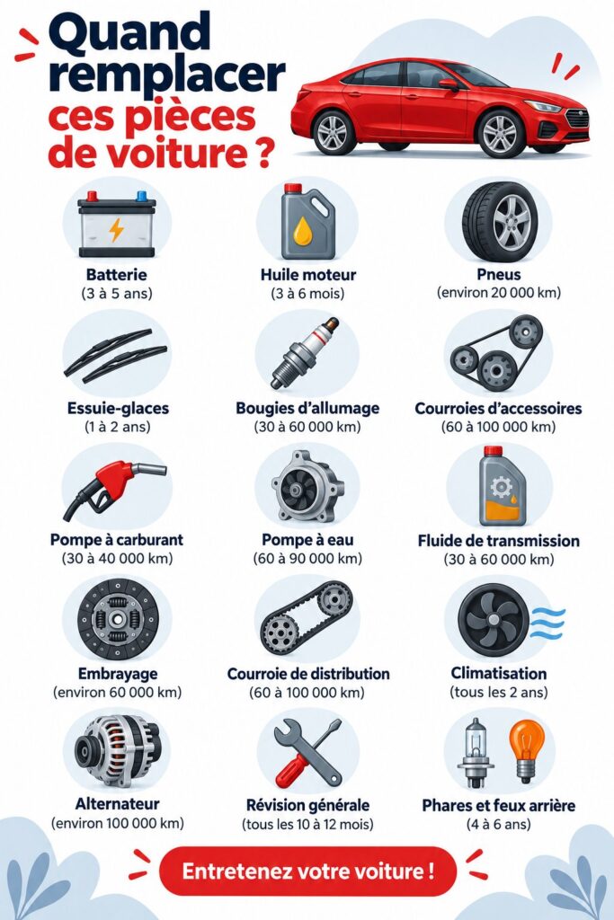 Un mécanicien examinant les pièces d'une voiture pour déterminer leur état.