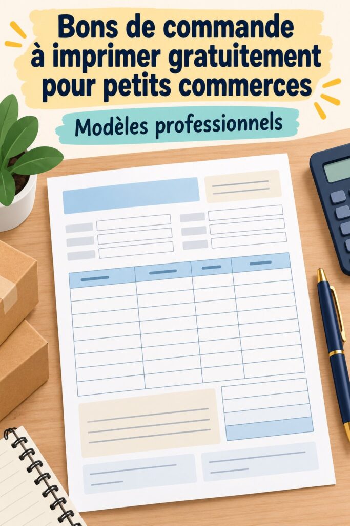 Modèles de bons de commande gratuits pour les petites entreprises