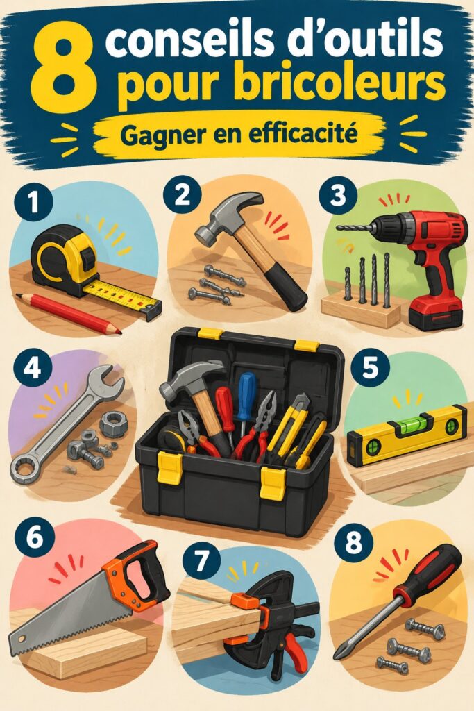 Femme utilisant des outils de bricolage dans son garage.