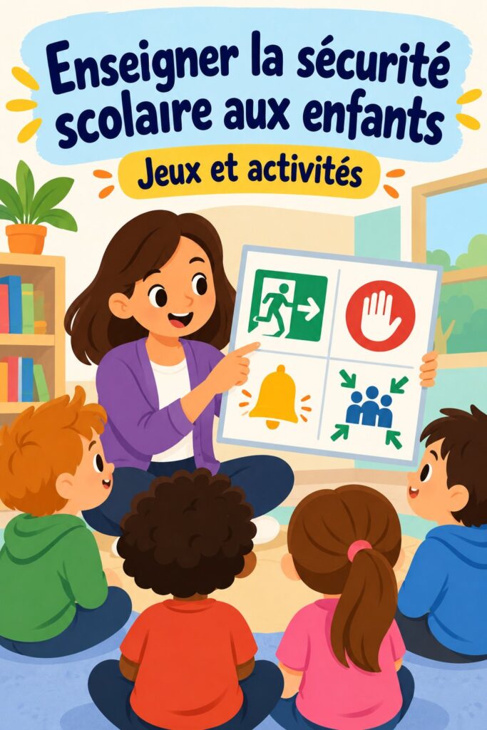 Un enfant apprend les règles de sécurité scolaire en observant un panneau de signalisation
