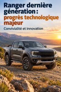 Ford Ranger 2023 sur route, démontrant sa technologie moderne et son confort