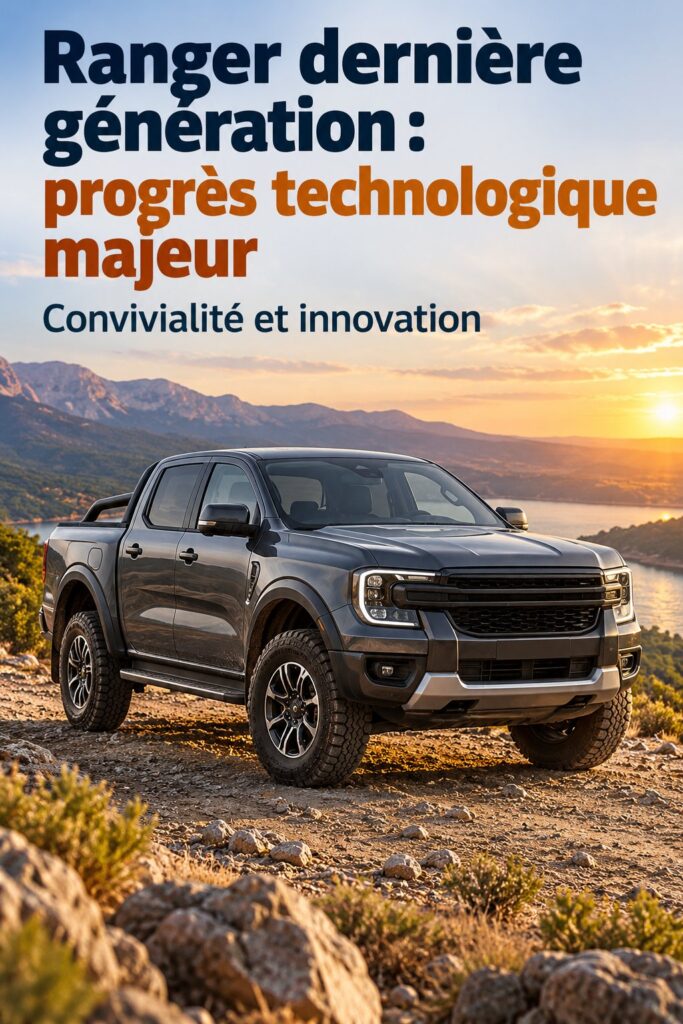 Ford Ranger 2023 sur route, démontrant sa technologie moderne et son confort