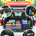 Une voiture bien organisée avec des rangements pratiques pour optimiser l'espace